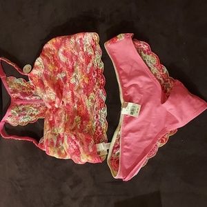 Victoria Secret brand new lacey panty and bra set.